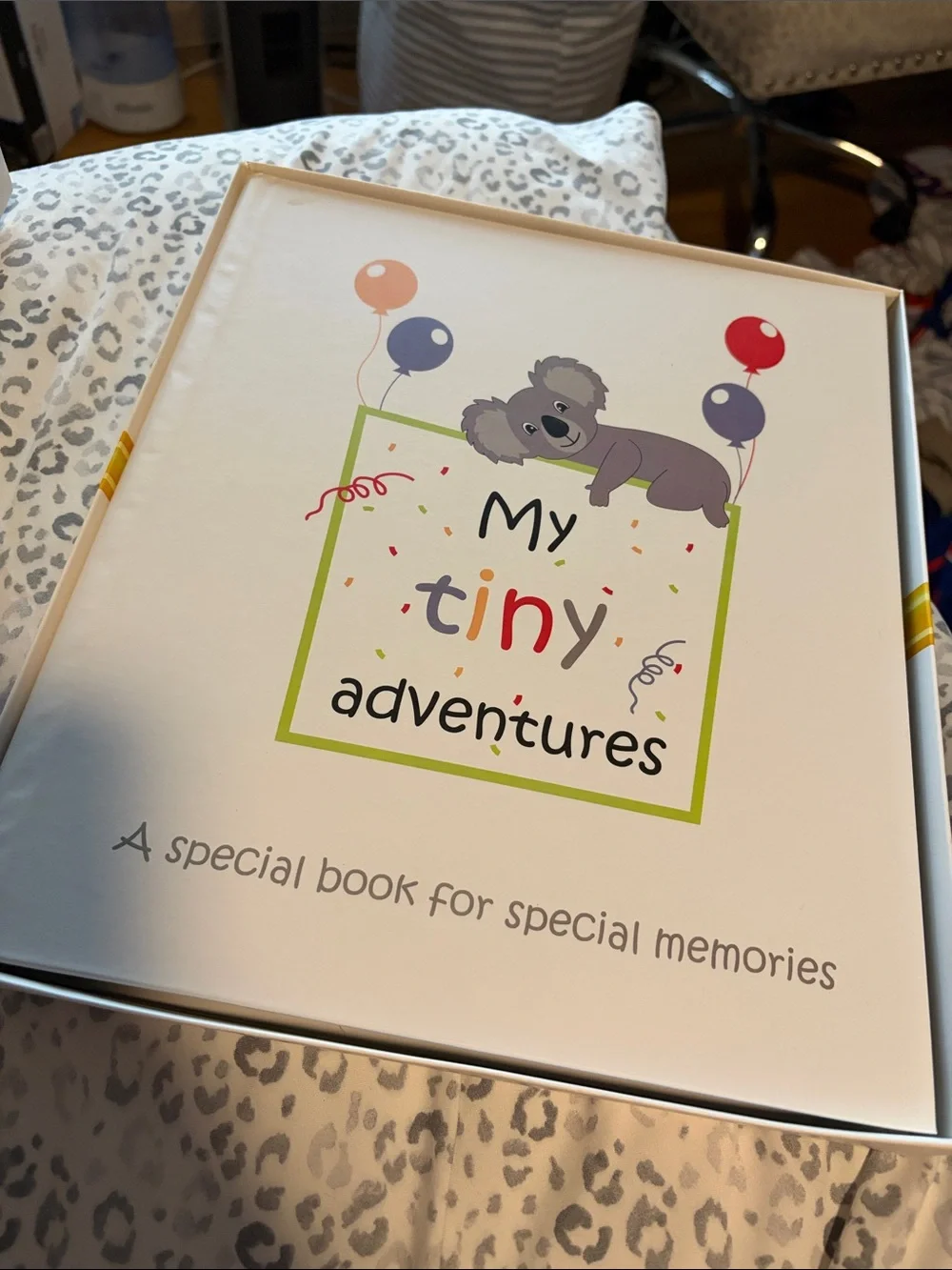 My Tiny Adventures Koala Keepsake Book - White